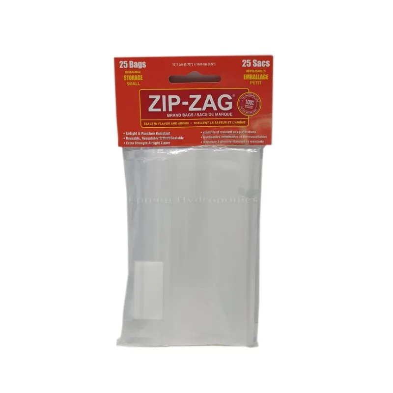 1 Ounce Zip Zag Sandwich Bag  - 25 Pack