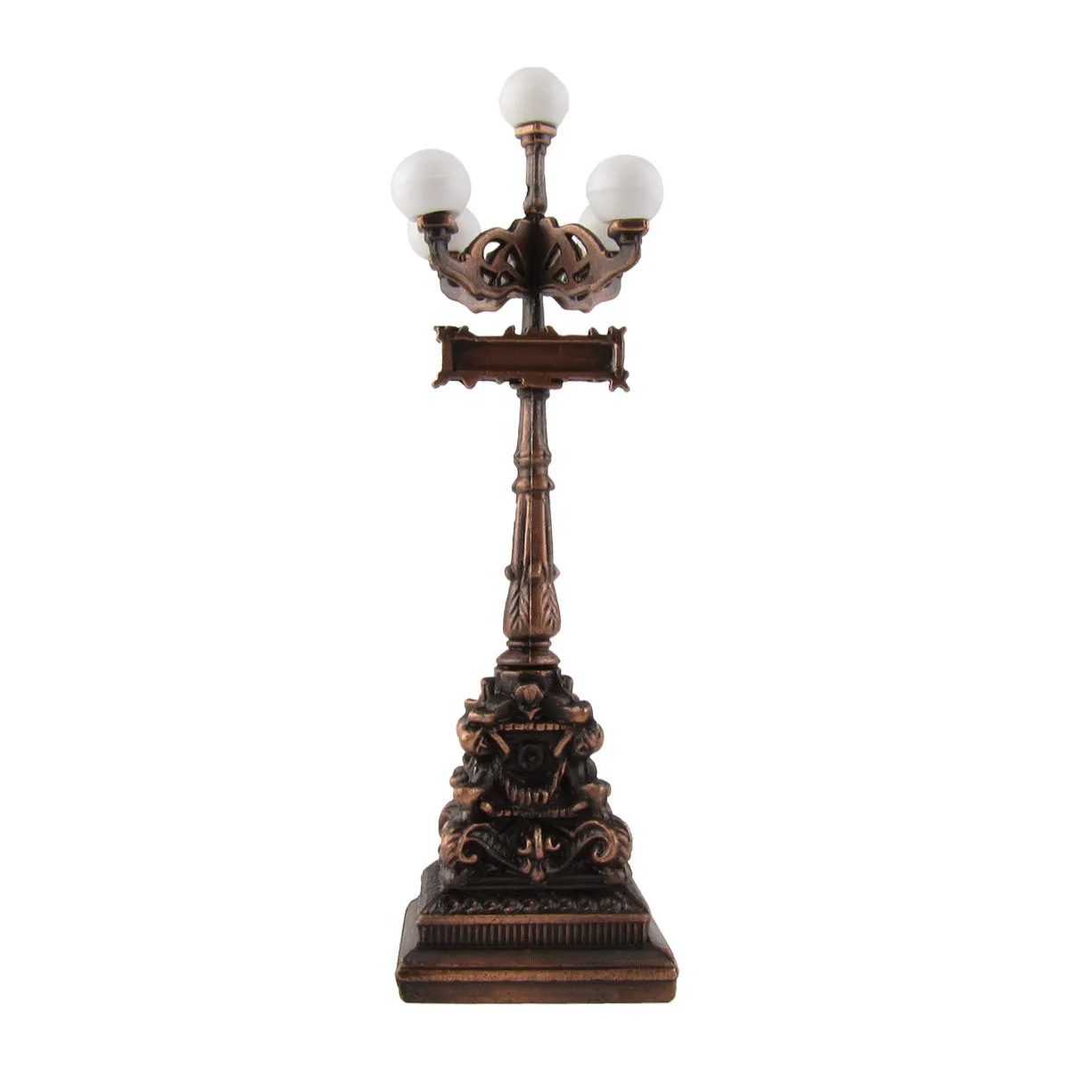1:24 Scale Model Miniature Metal Lamp Post Diorama Accessory