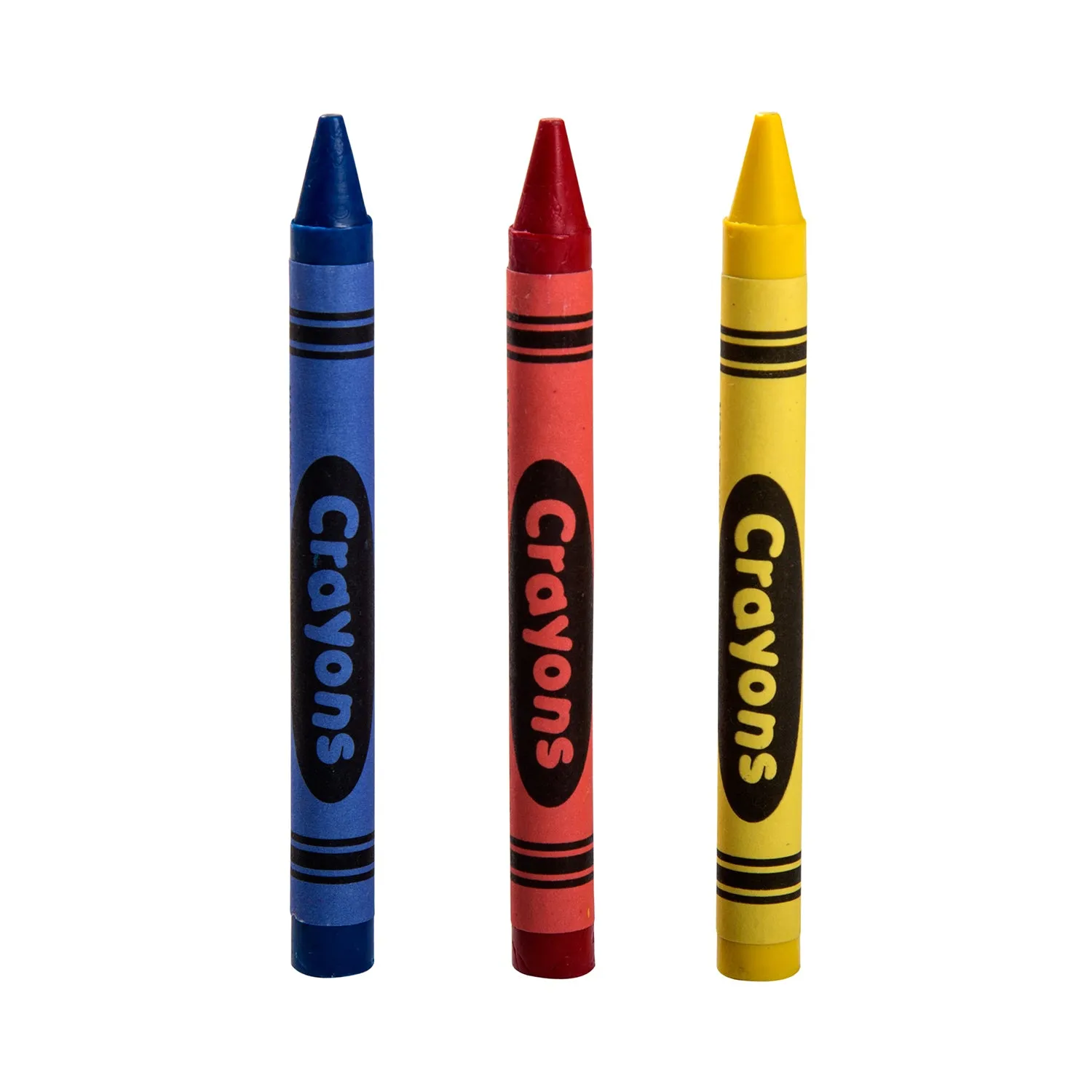 3-Color Pack Cello Wrapped Crayons, Case of 720
