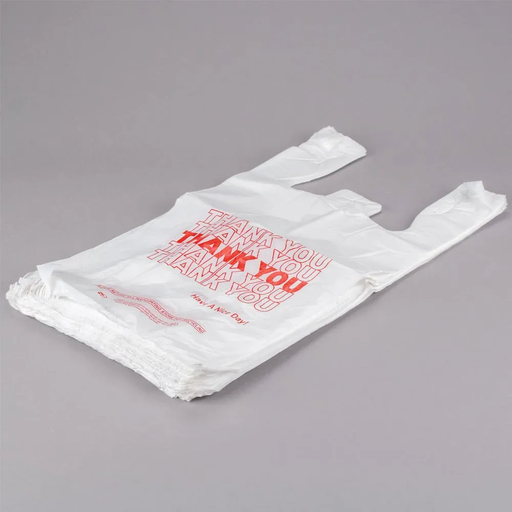600 Thank You Merchandise Plastic Retail Handle Bags Grocery Carry Out Store Lot