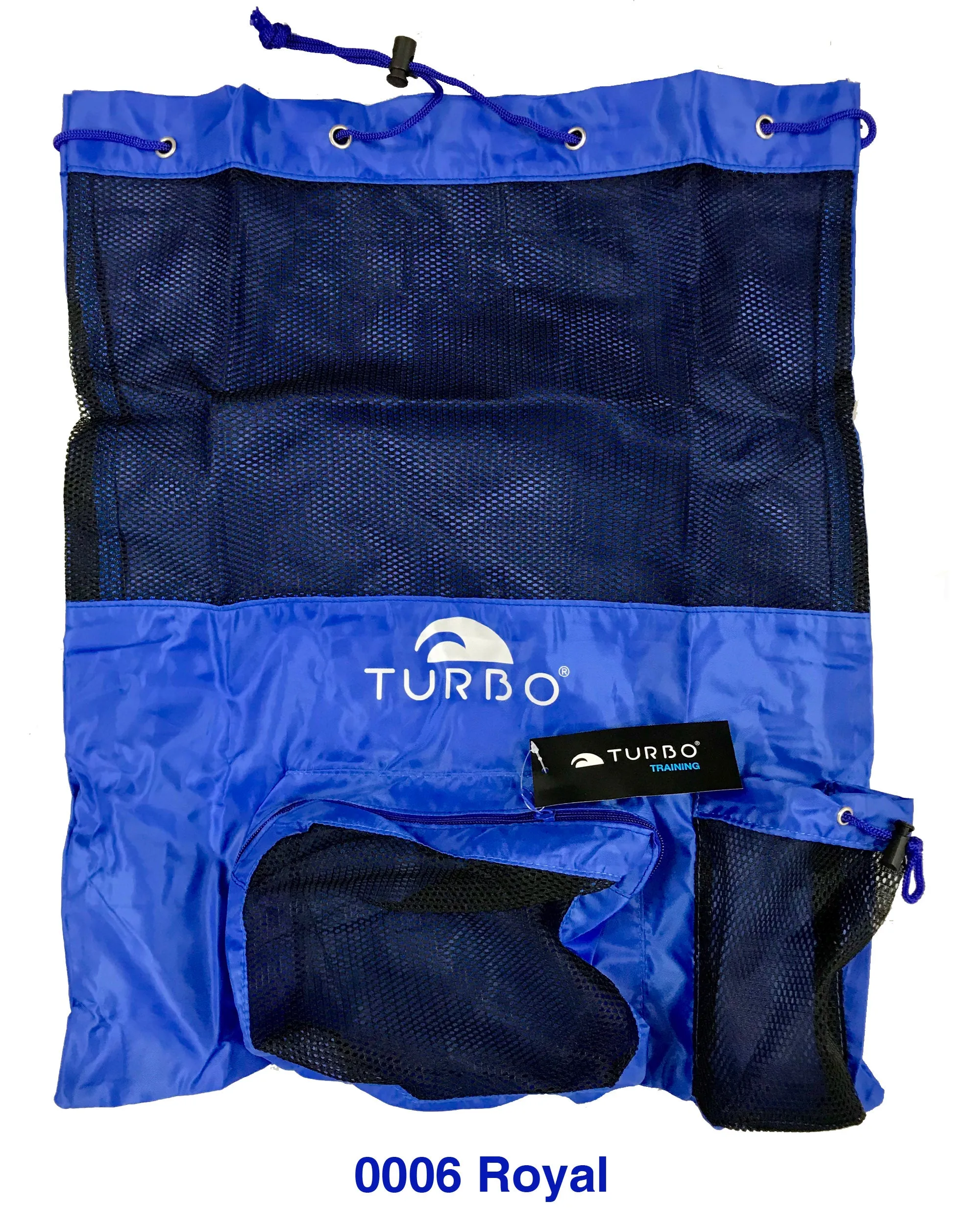 Bag - Drawstring Mesh Backpack With Pockets