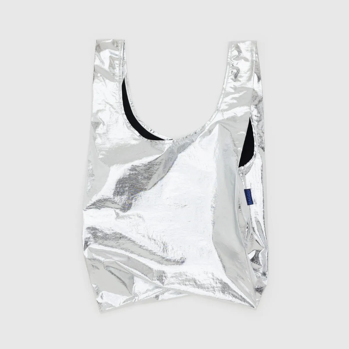 Baggu Standard Bag in Metallic Silver