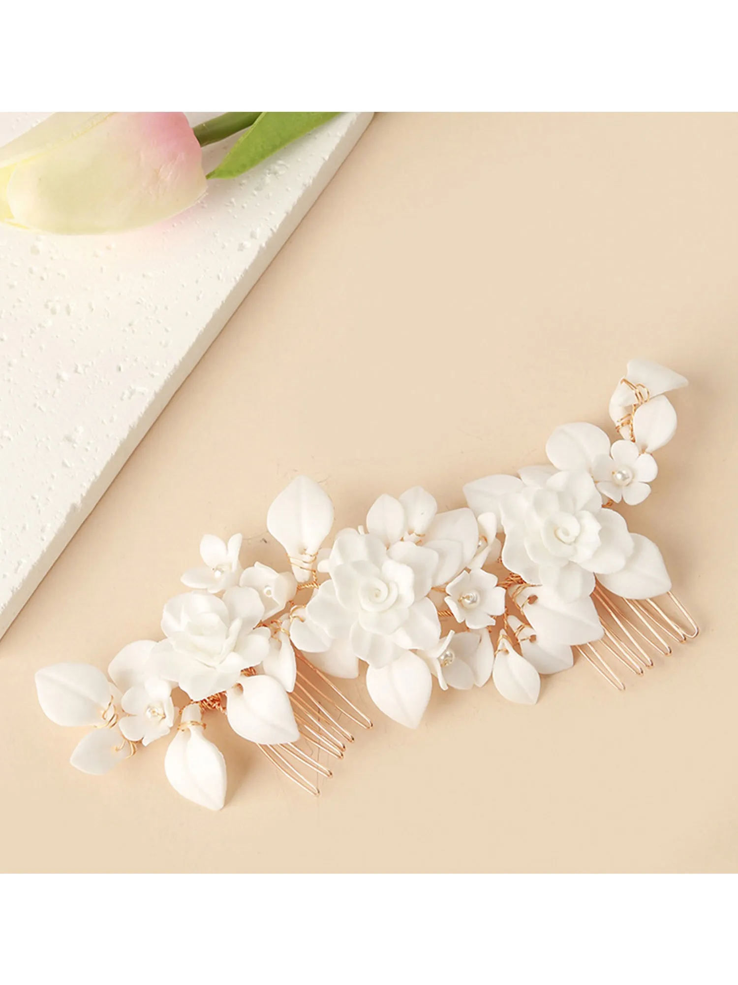 Bridal Leaf Hair Comb Set