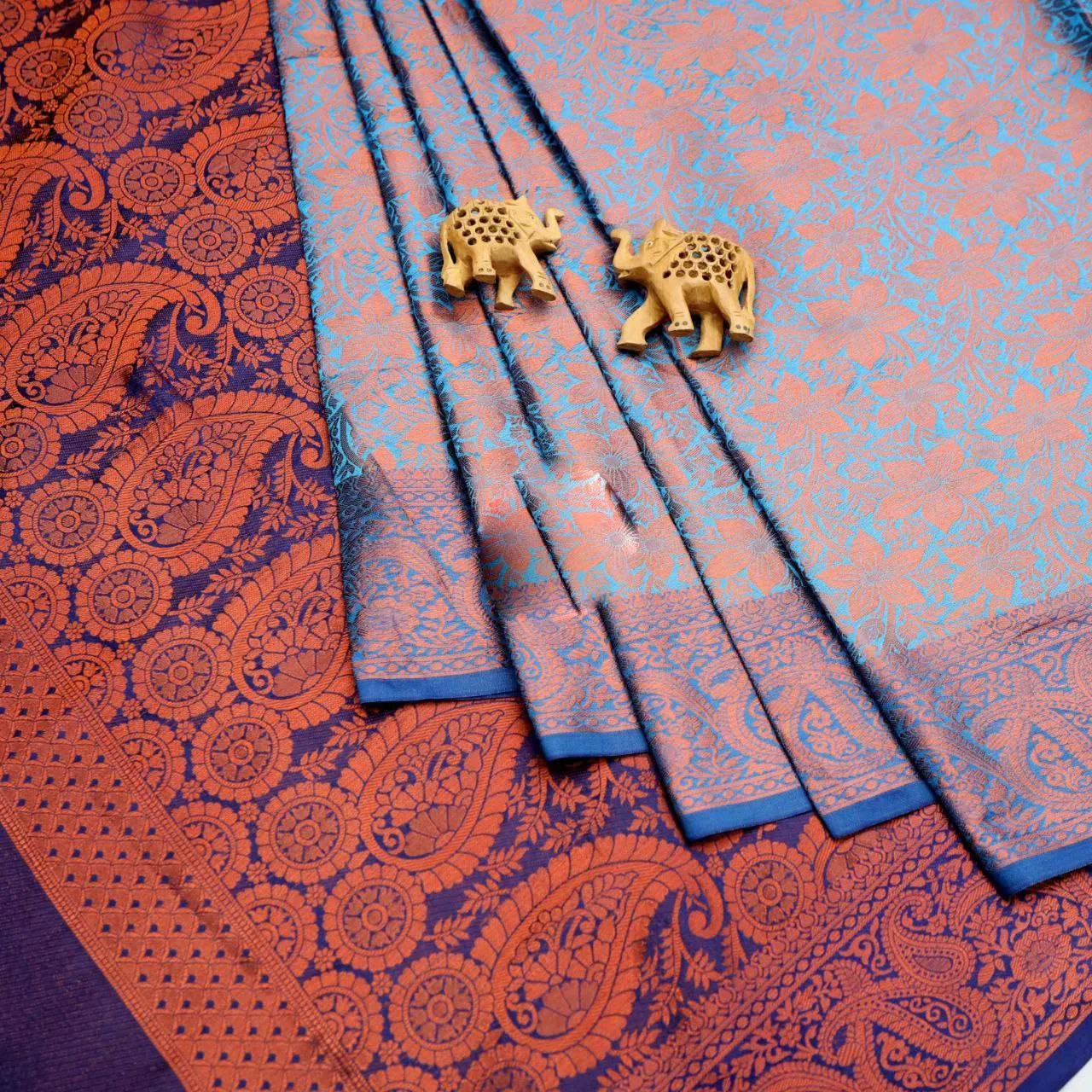 Bridal  wear kasavu border silk sarees