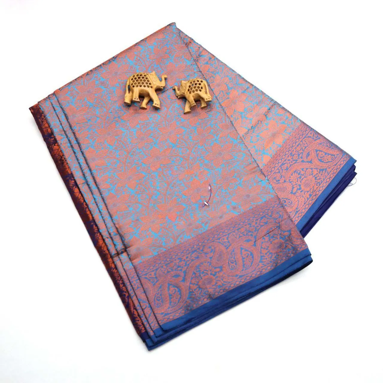 Bridal  wear kasavu border silk sarees