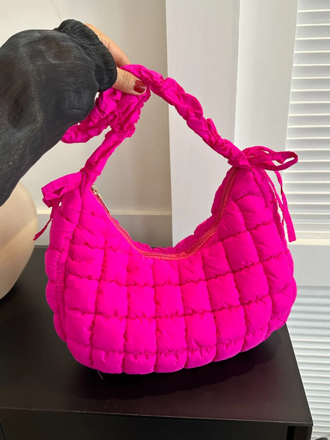 Bubble Quilted Shoulder Bag