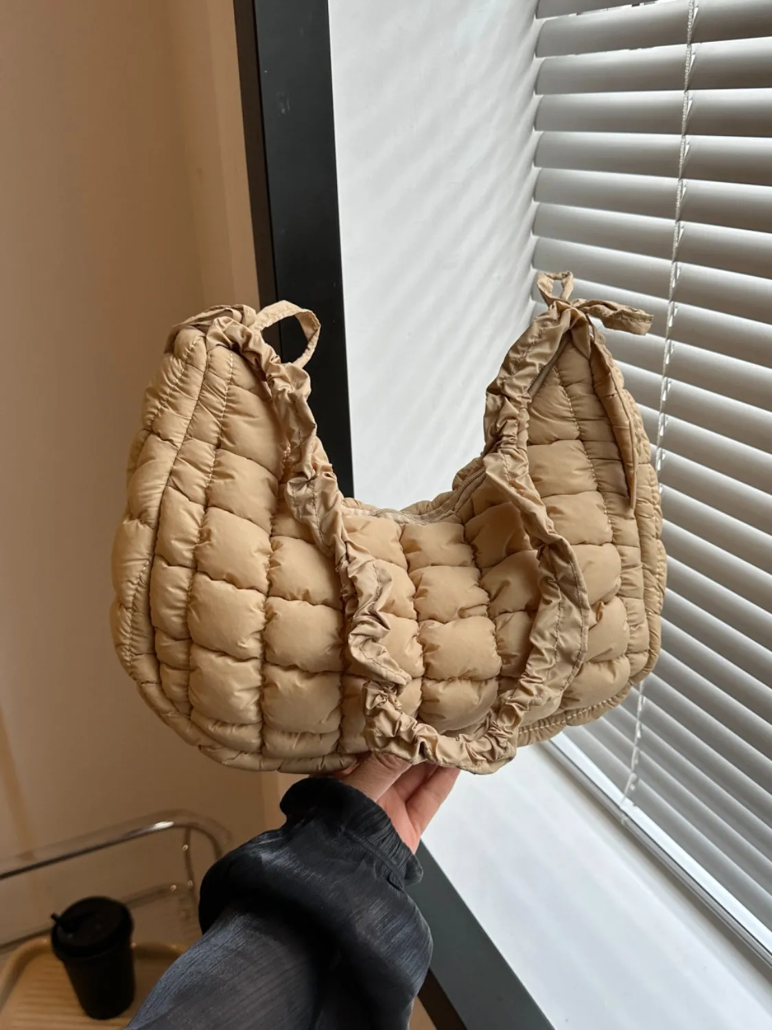 Bubble Quilted Shoulder Bag