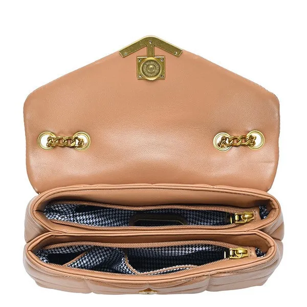 Camel Quilted Purse