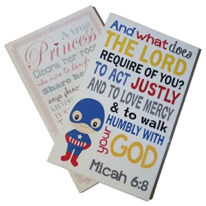 C&F Wooden Quote Plaque - Any 2 Bundle Discount