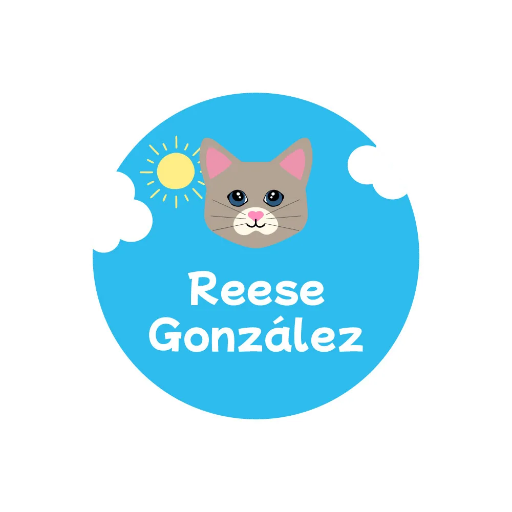 Cats Name Labels