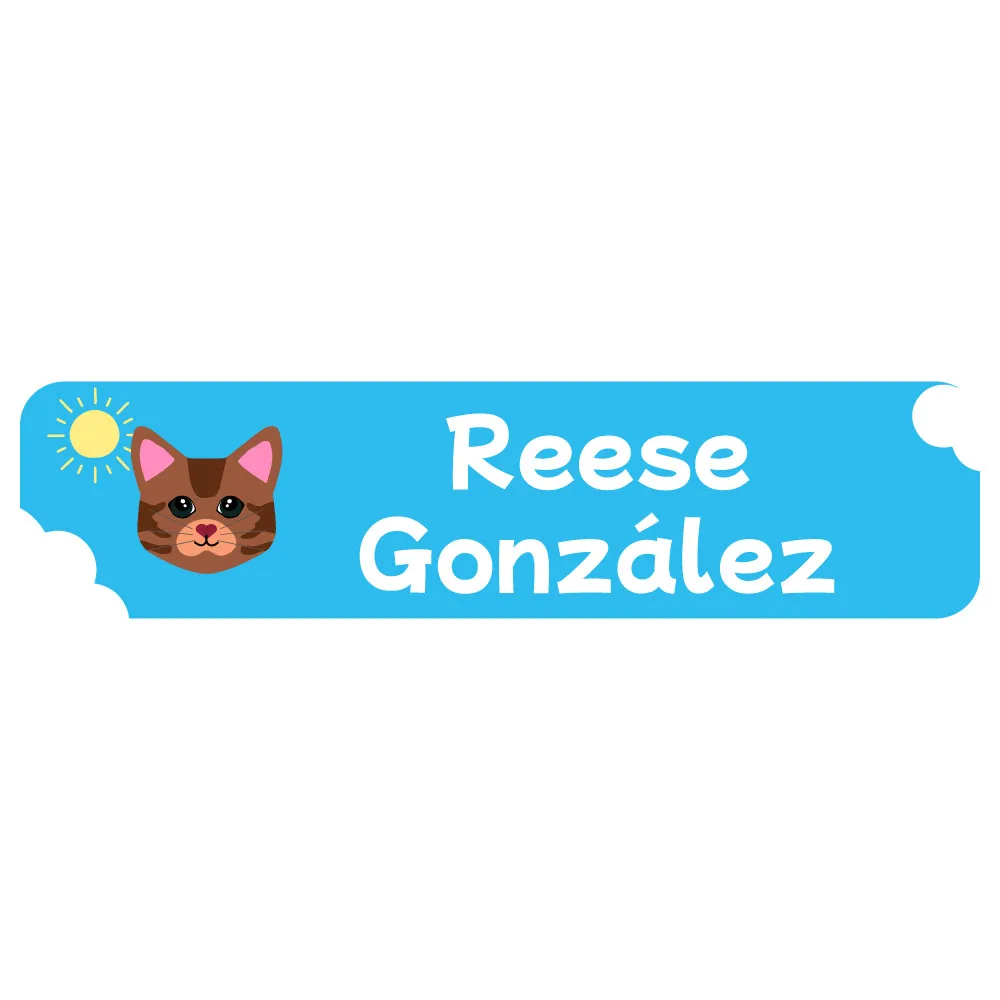Cats Name Labels