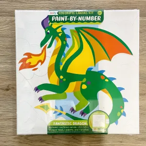 Colorific Canvas Paint By Number Kit: Fantastic Dragons by OOLY