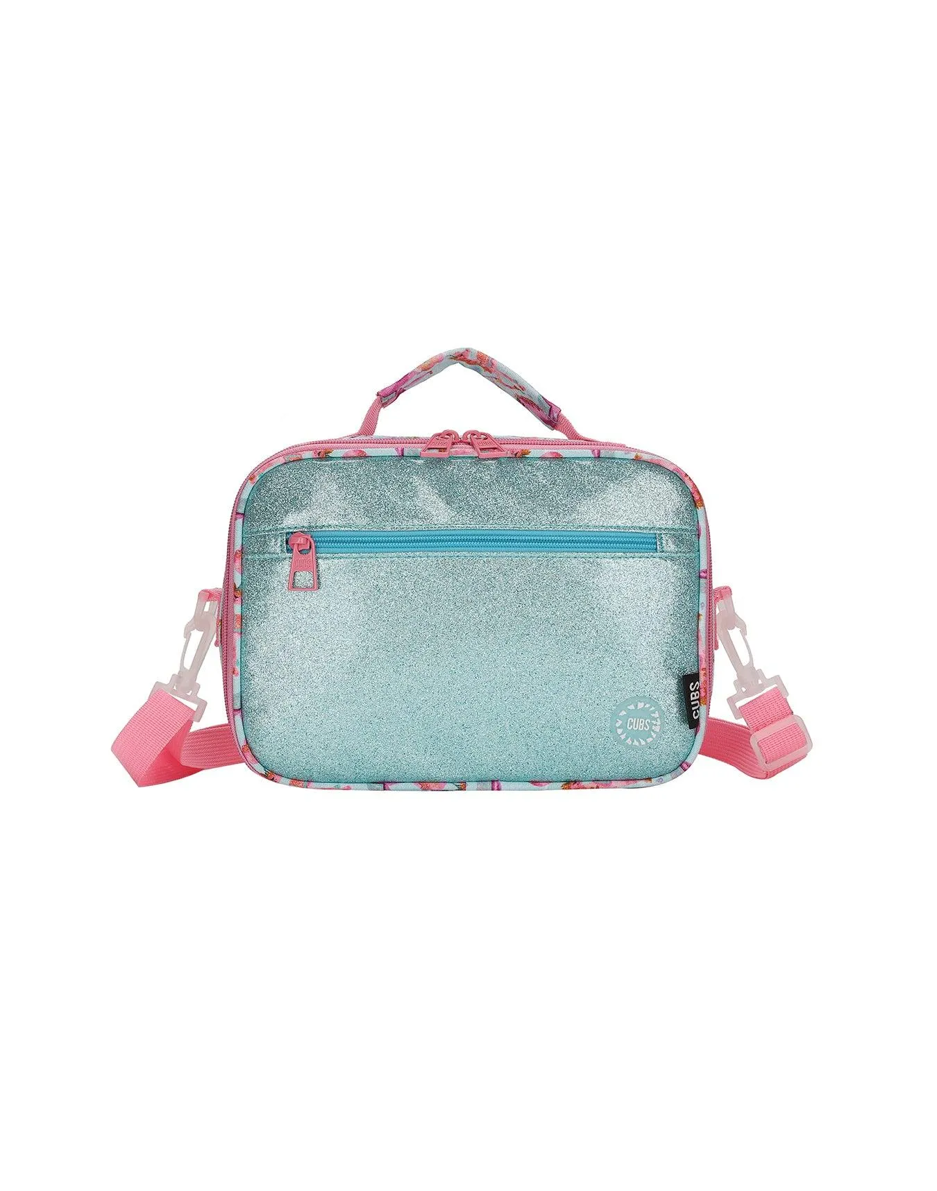 Cubs Baby Blue Baby Unicorn Glittery Cross Body Lunch Bag