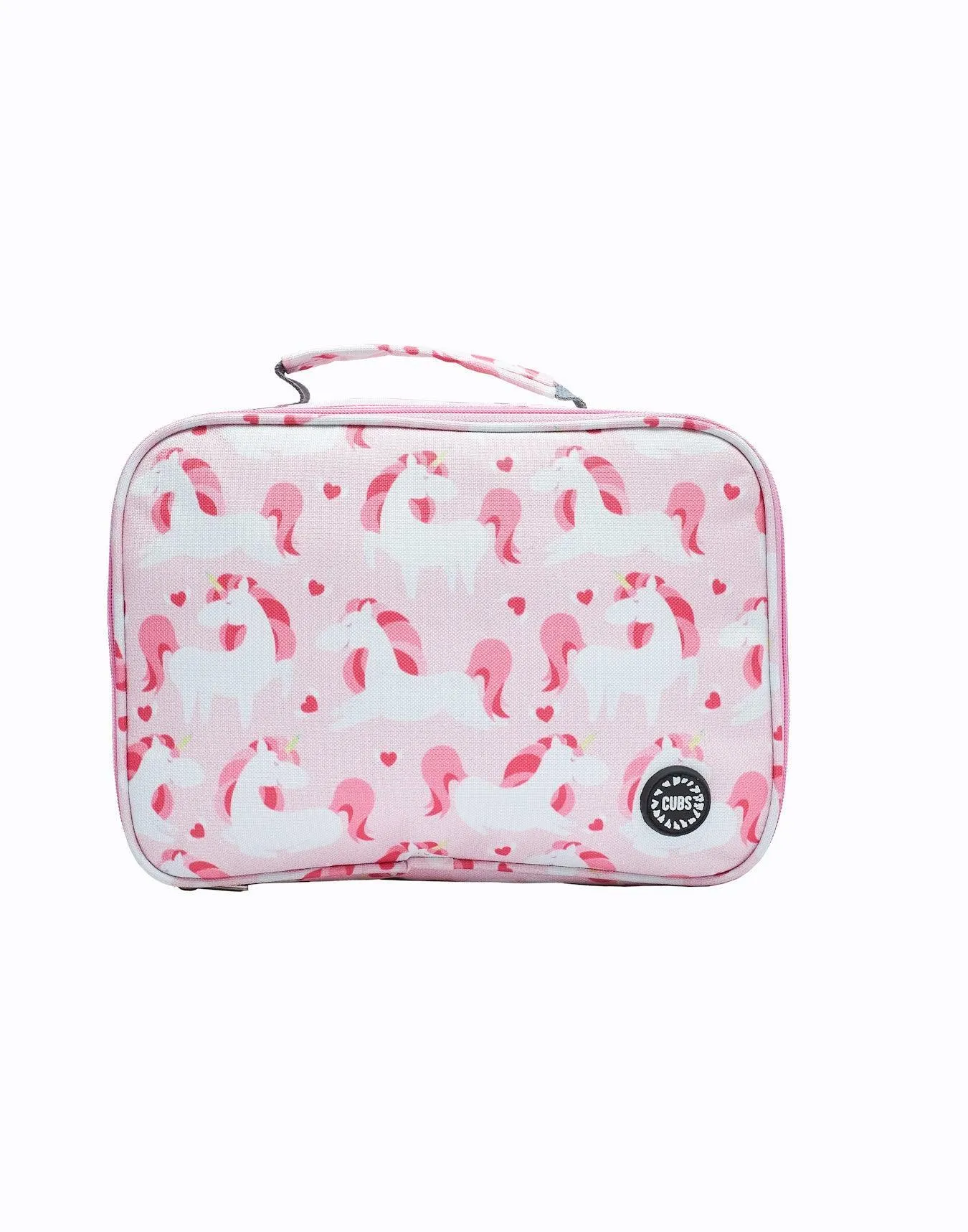 CUBS CUTE PINK UNICORN BIG AND BASIC LUNCH BAG