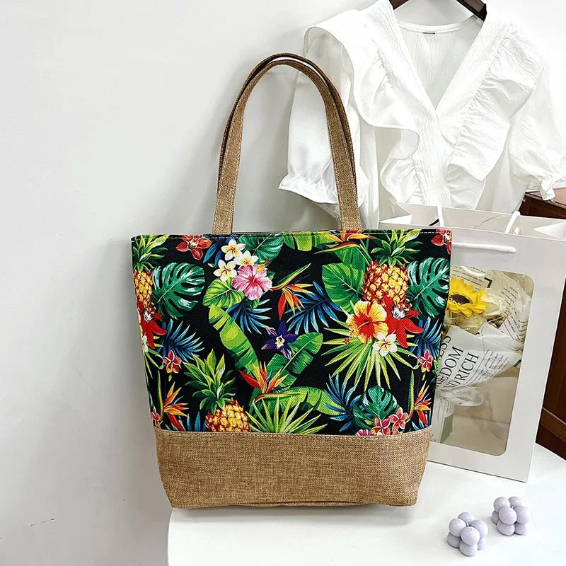 deanwangkt New Washable and Reusable Grocery Shopping Bags for Women's Travel Shoulder Tote Bags with Large Handbags