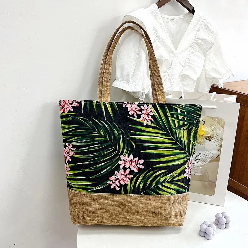 deanwangkt New Washable and Reusable Grocery Shopping Bags for Women's Travel Shoulder Tote Bags with Large Handbags