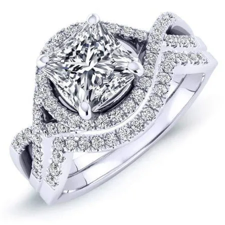 Dianella - Princess Lab Diamond Bridal Set (IGI Certified)