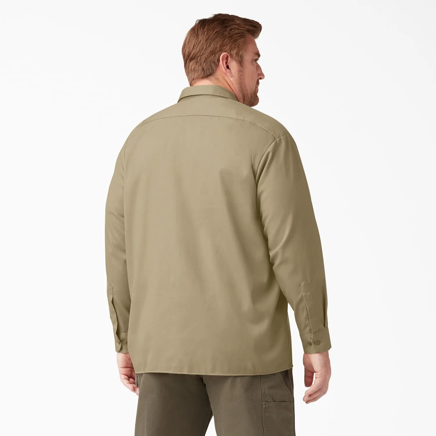 Dickies Men's Long Sleeve Button-Down Work Shirt