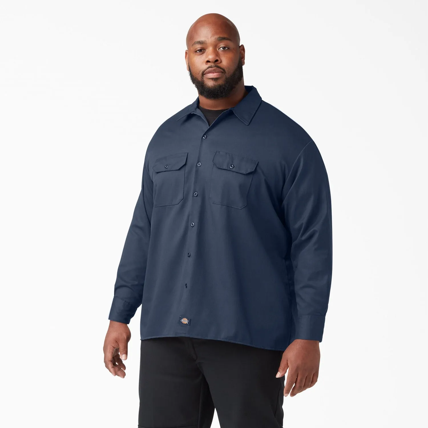 Dickies Men's Long Sleeve Button-Down Work Shirt