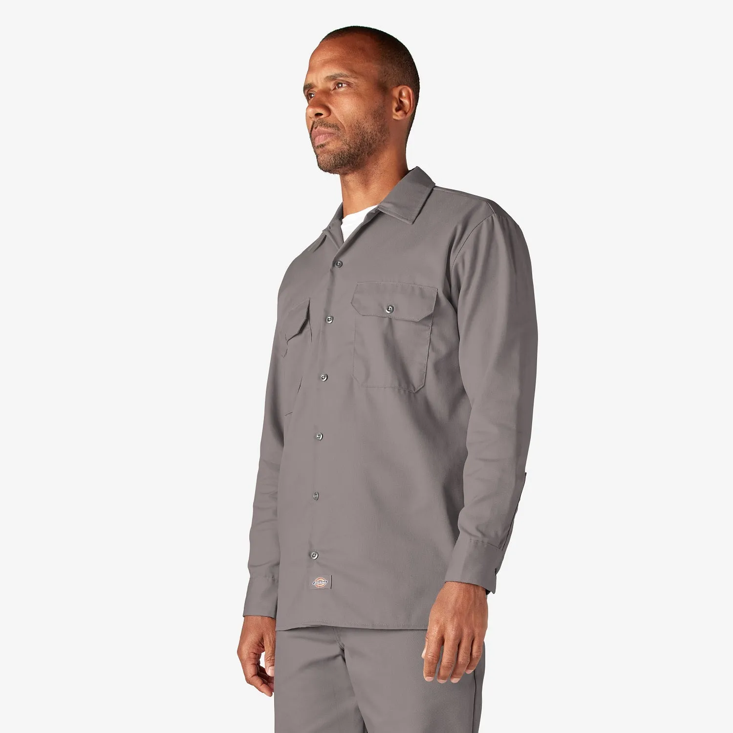 Dickies Men's Long Sleeve Button-Down Work Shirt