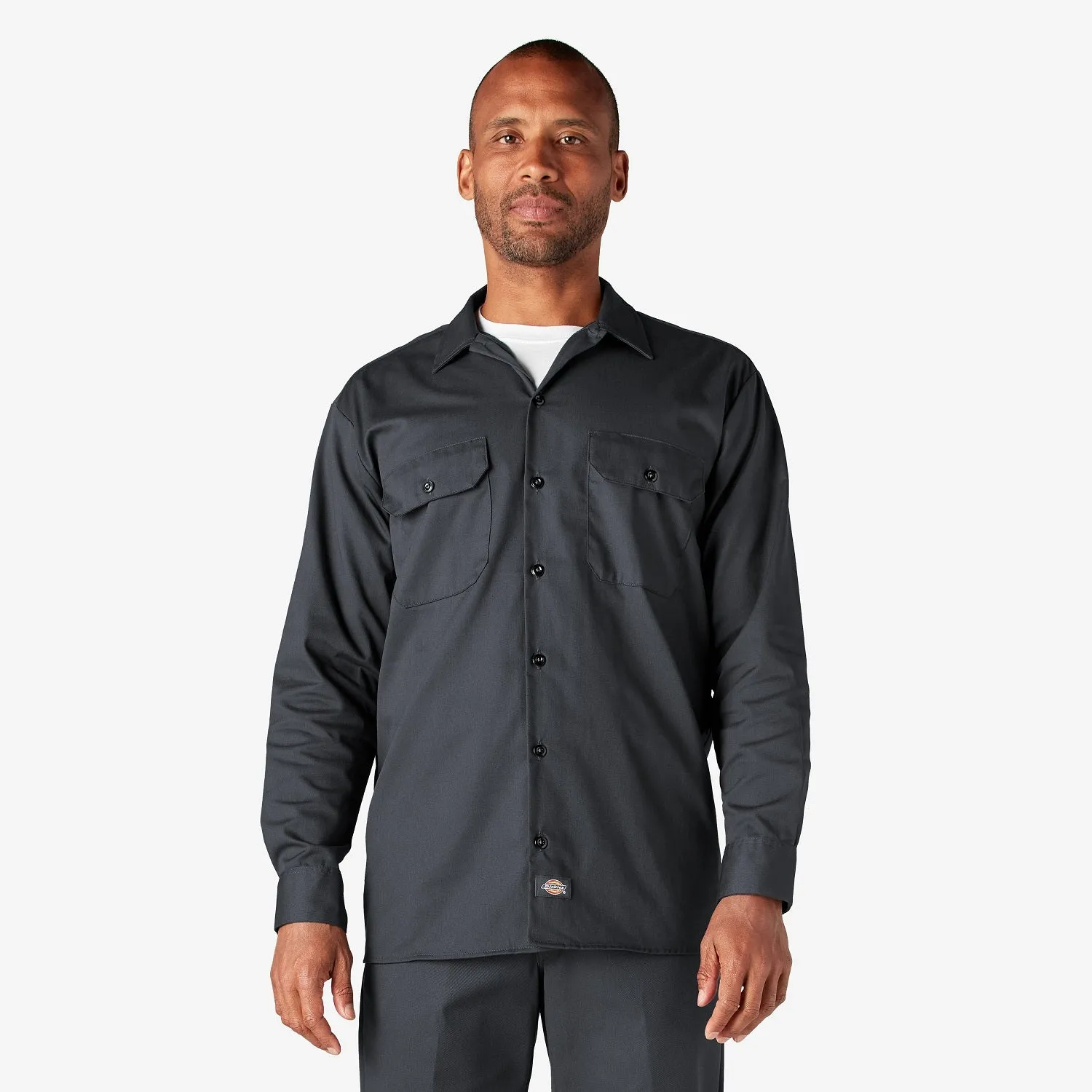 Dickies Men's Long Sleeve Button-Down Work Shirt