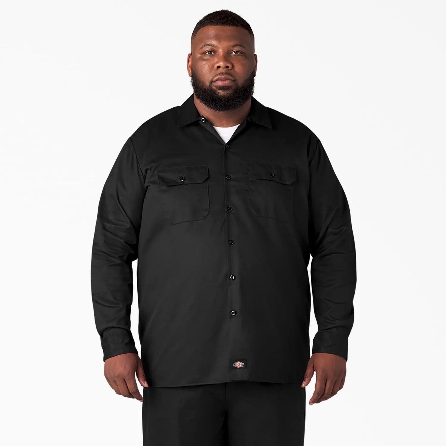 Dickies Men's Long Sleeve Button-Down Work Shirt