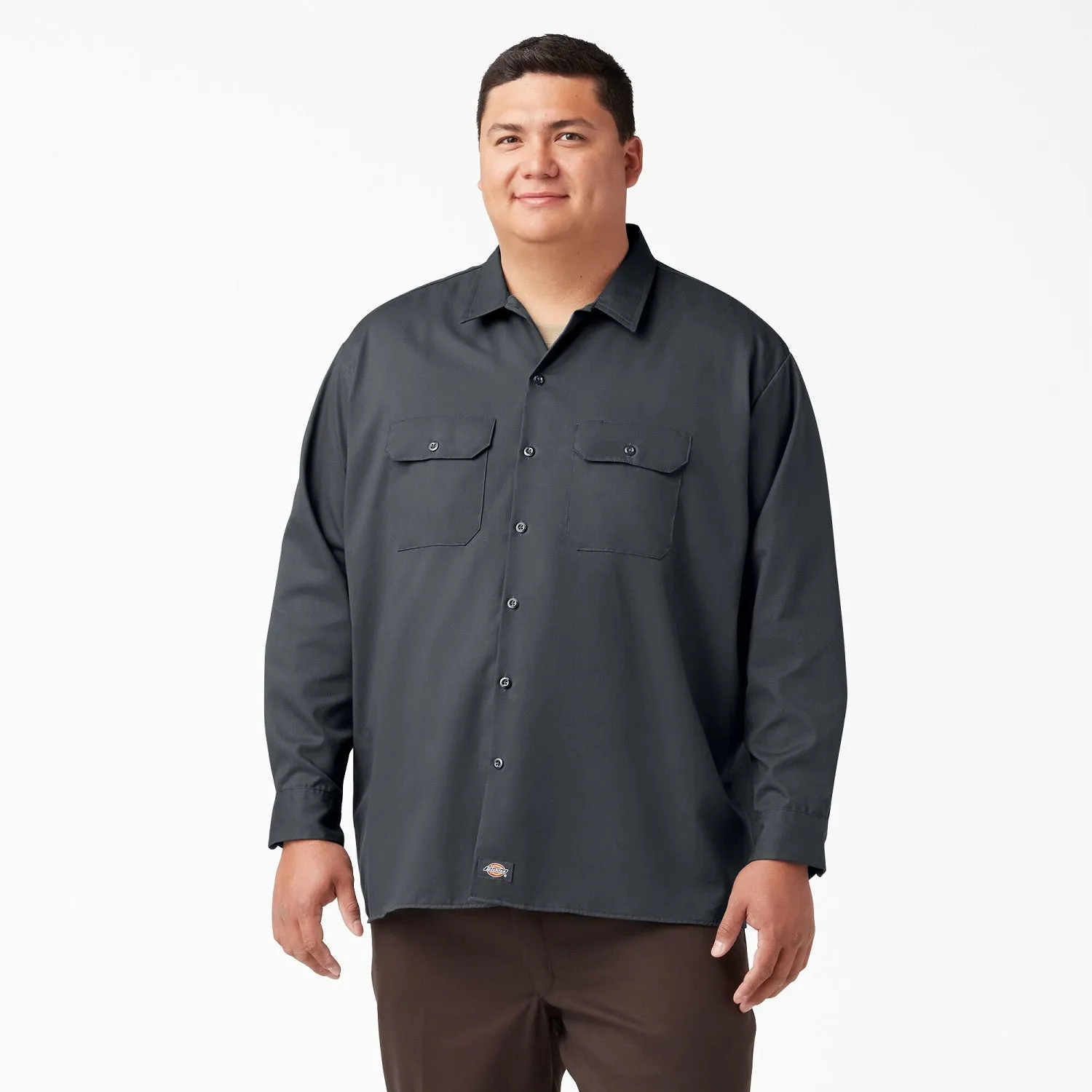 Dickies Men's Long Sleeve Button-Down Work Shirt
