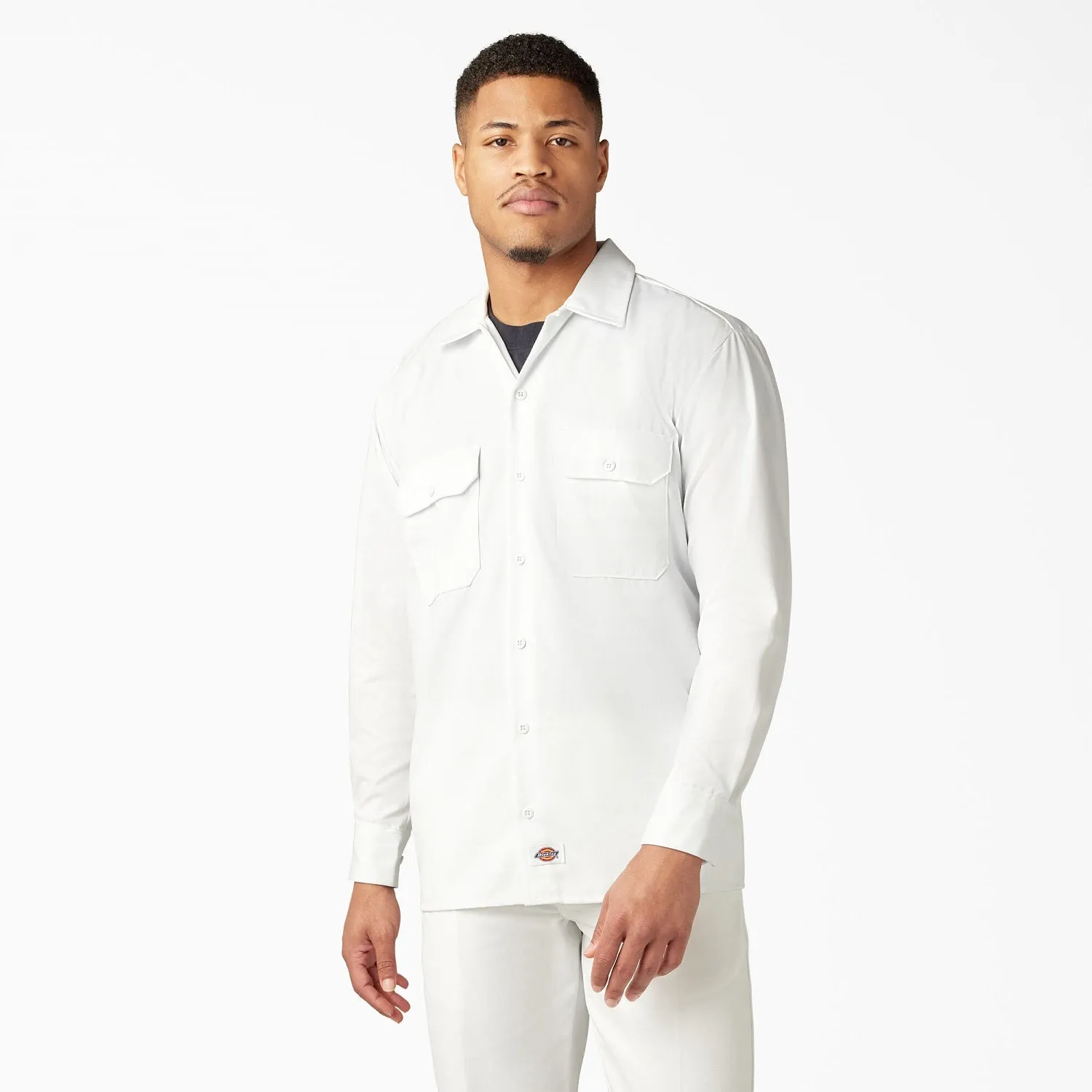 Dickies Men's Long Sleeve Button-Down Work Shirt
