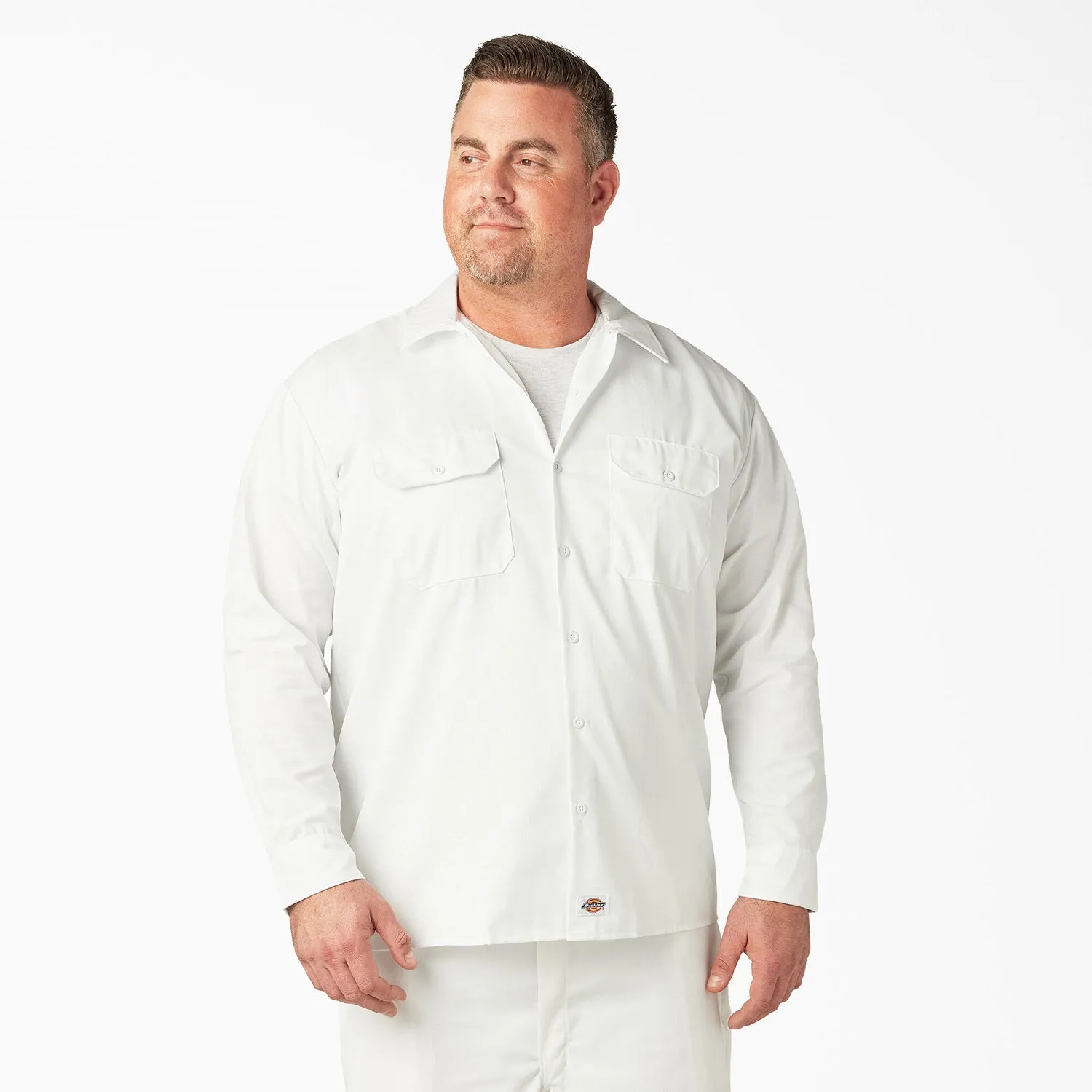 Dickies Men's Long Sleeve Button-Down Work Shirt