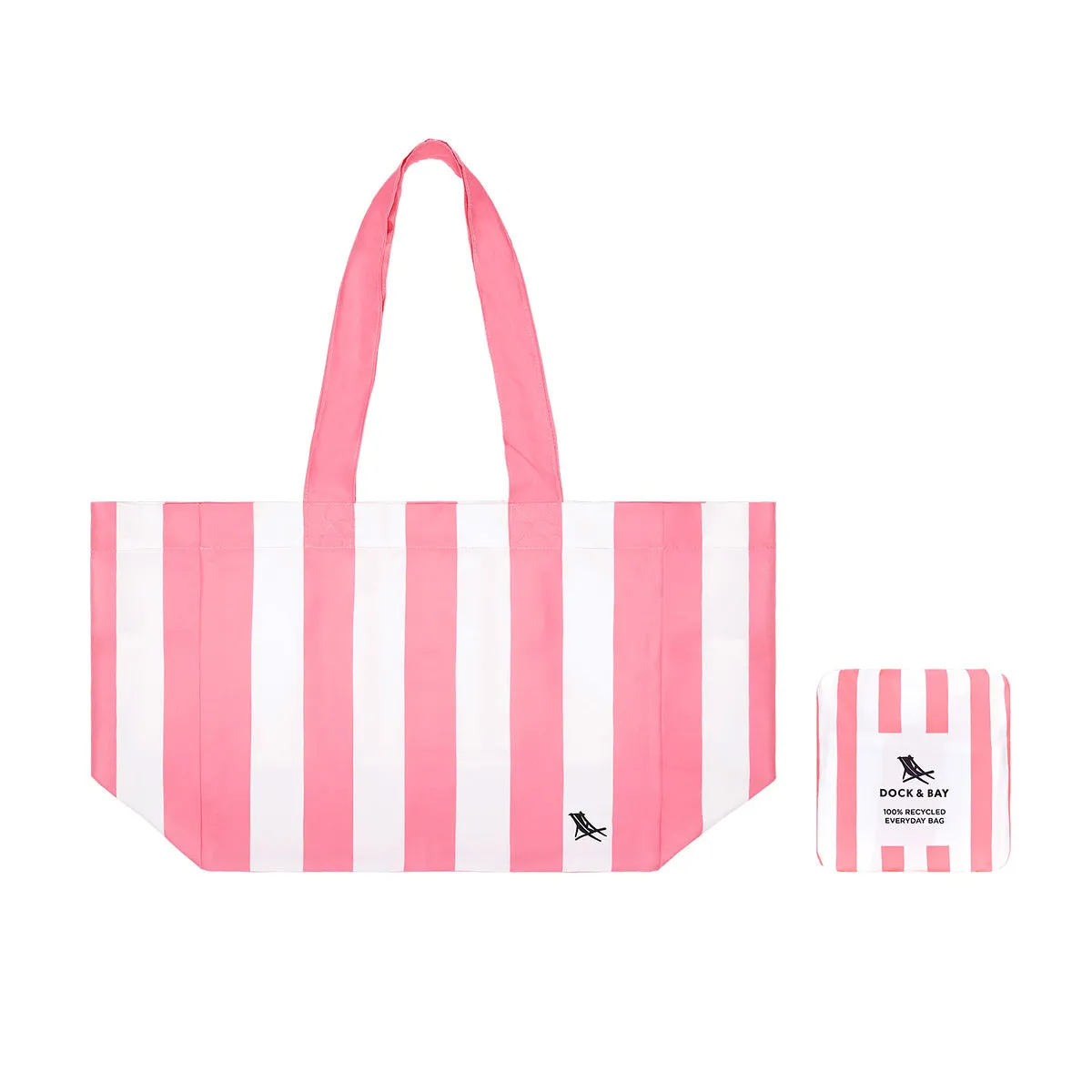 Dock & Bay Everyday Bag - Compact & Foldable Beach Bag, Made from 100% Recycked