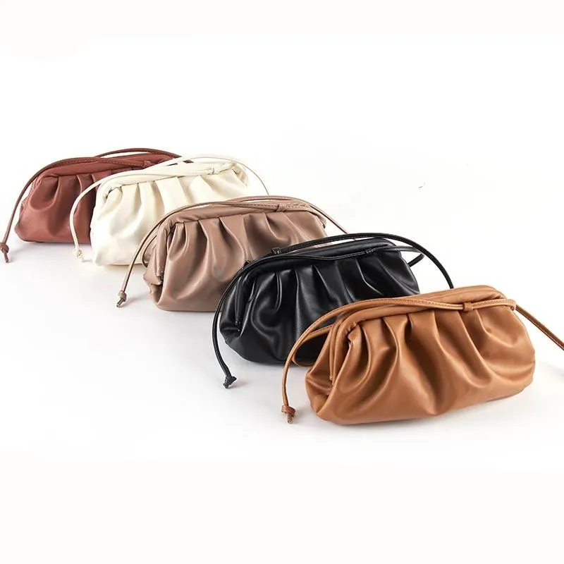 Dumpling Shape Women's Casual Soft Leather Shoulder Bags