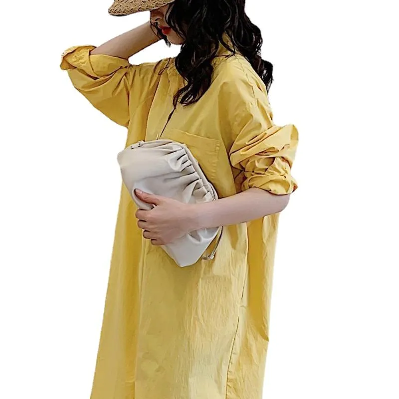 Dumpling Shape Women's Casual Soft Leather Shoulder Bags