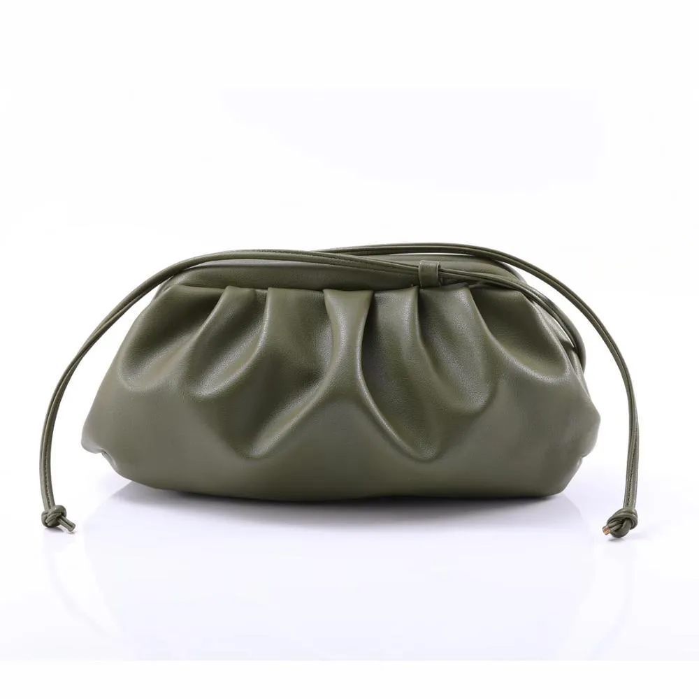 Dumpling Shape Women's Casual Soft Leather Shoulder Bags