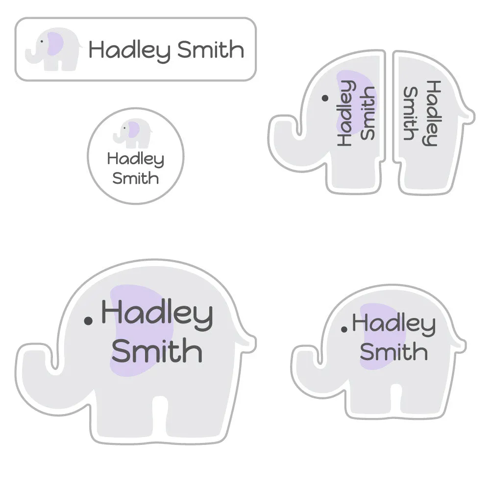 Elephant Preschool Labels Pack
