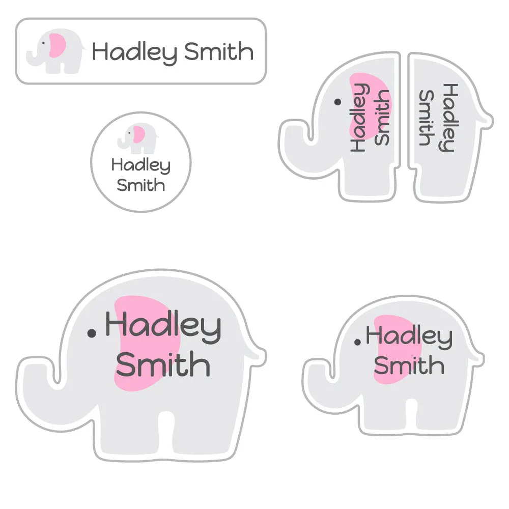 Elephant Preschool Labels Pack