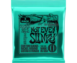 Ernie Ball 3626EB Not Even Slinky Electric Guitar Strings 12-56 3-Pack