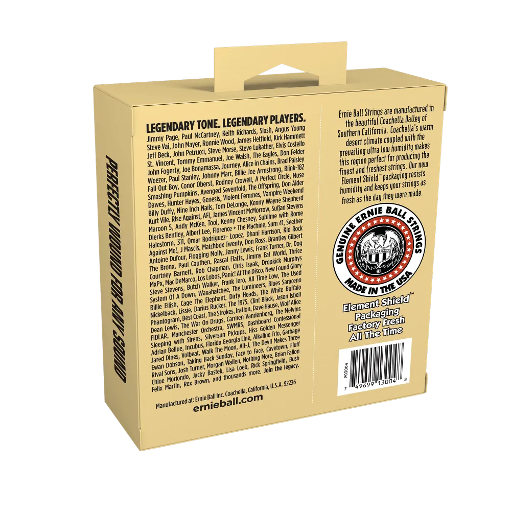 ERNIE BALL EARTHWOOD 3004 LIGHT 80/20 BRONZE ACOUSTIC GUITAR STRINGS 3-PACK - 11-52 GAUGE