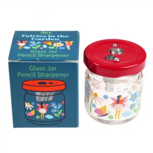 Fairies in the Garden Glass Jar Pencil Sharpener