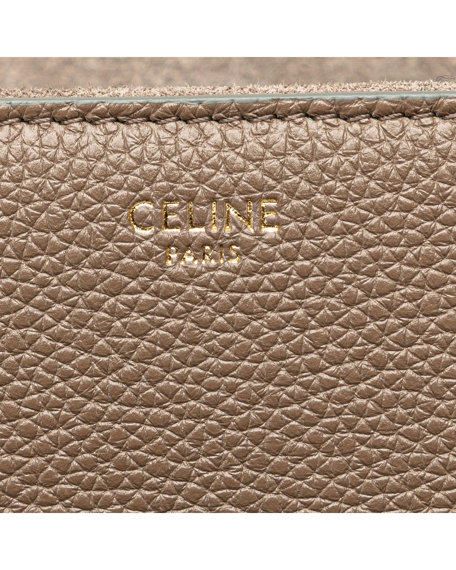 Grained Calfskin Soft Shoulder Bag with Turn-Lock Closure