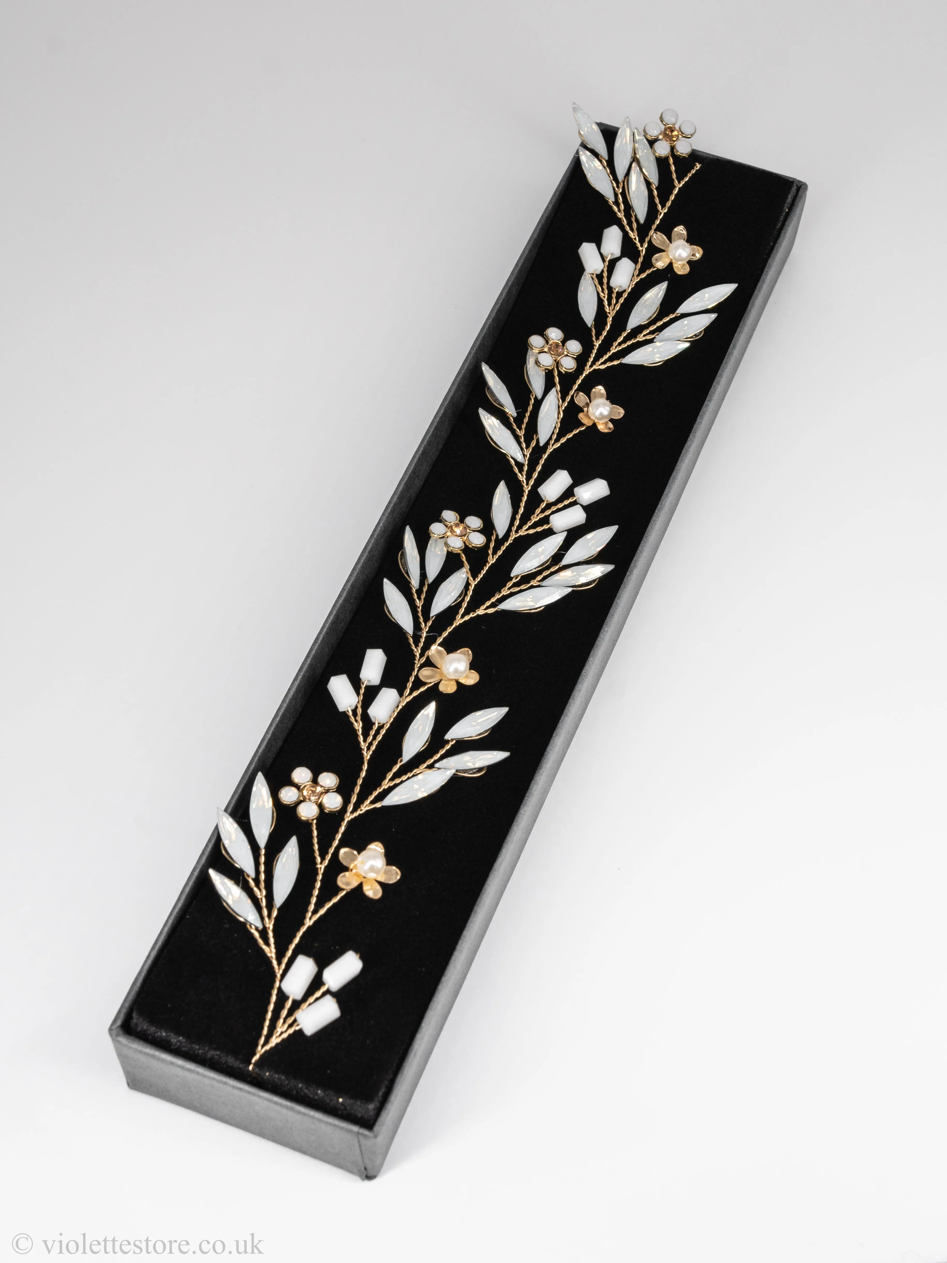 Hazel Crystal Hair Vine