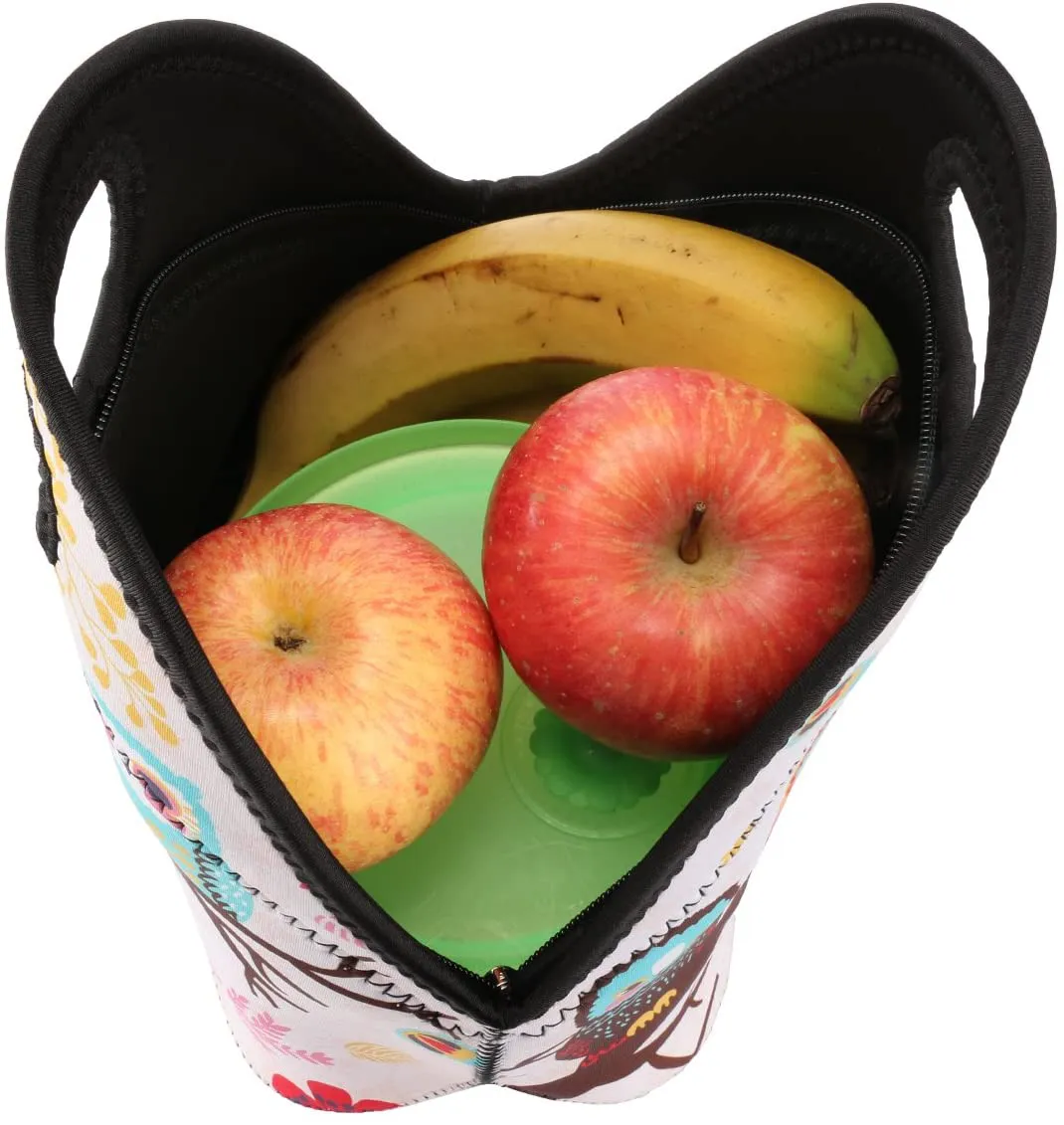 icolor Cute Frog Neoprene Lunch Bag Insulated Lunchbox Thermal Lunch Tote Bag Water Resistant Lunch Box & Food Container Travel, School, Work Food Storage Cooler YLB-N32