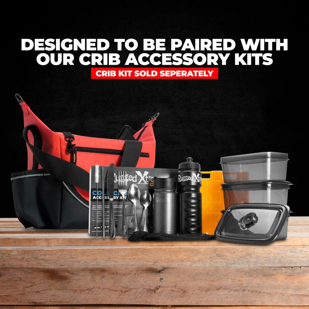 Insulated Crib Bag – Red PVC
