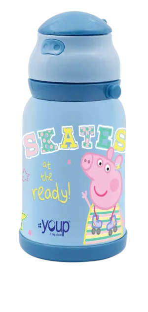 Insulated  Peppa Pig kids sipper bottle CHASE  - 450ml Stainless steel
