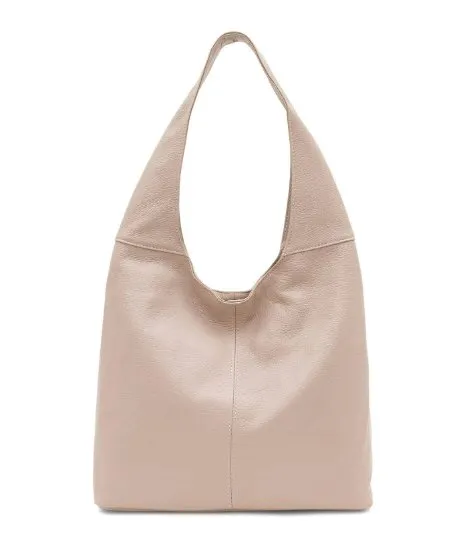 Italian Designer Soft Leather Plain Hobo Bag Swolit Alessandra Nude