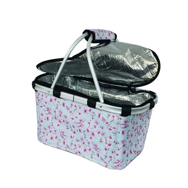 Karlstert Carry Basket W/Zip Lid Blossom