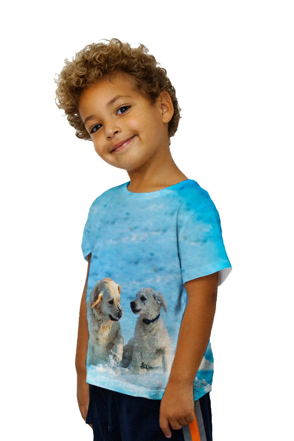 Kids Golden Retriever Pup Fun