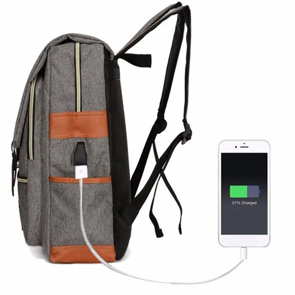 Korean Fashion Solid Anti-theft Waterproof Backpack Double Shoulder Bag Travel Men Women Leisure Backpack Women