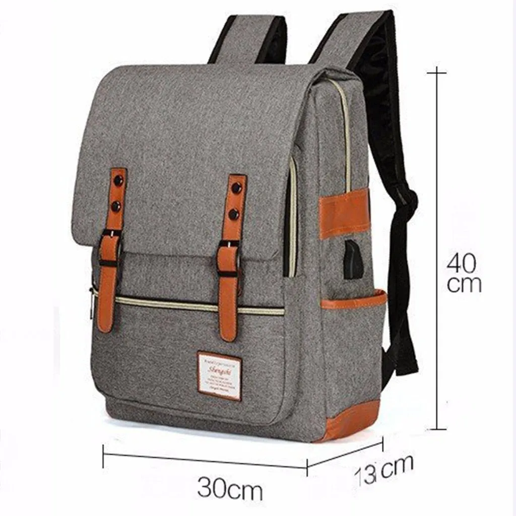 Korean Fashion Solid Anti-theft Waterproof Backpack Double Shoulder Bag Travel Men Women Leisure Backpack Women