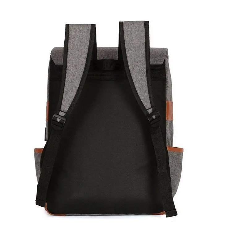 Korean Fashion Solid Anti-theft Waterproof Backpack Double Shoulder Bag Travel Men Women Leisure Backpack Women