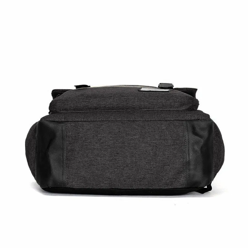 Korean Fashion Solid Anti-theft Waterproof Backpack Double Shoulder Bag Travel Men Women Leisure Backpack Women